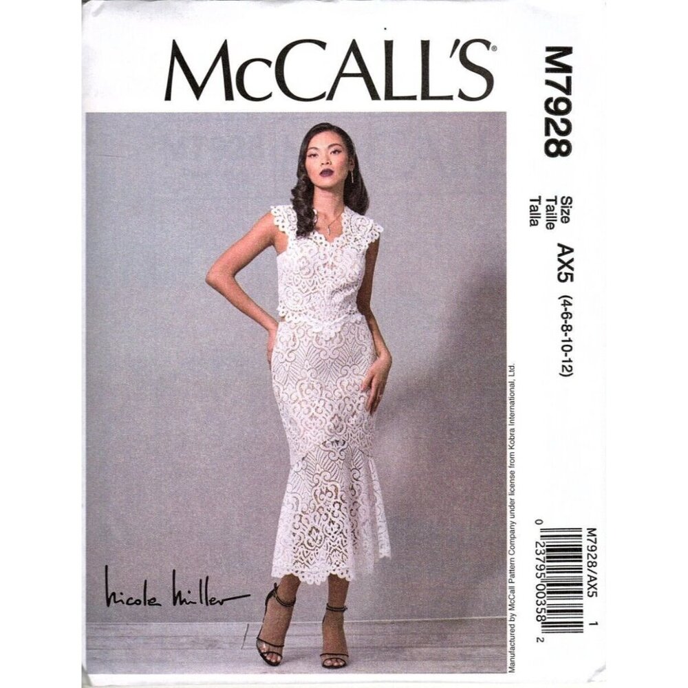 McCall's M7928 Misses 4 to 12 Special Occasion Dress Uncut Sewing Pattern - Picture 1 of 2